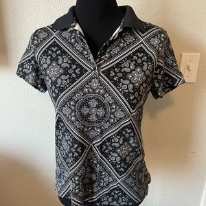 Lands’ end paisley polo